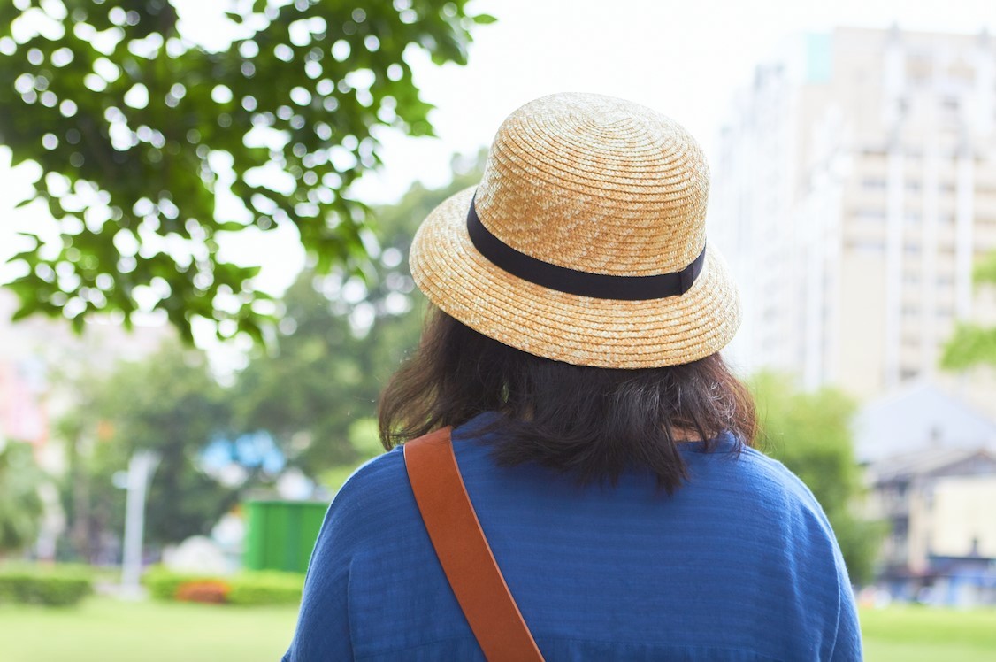 CLASKA-麥編窄帽brim