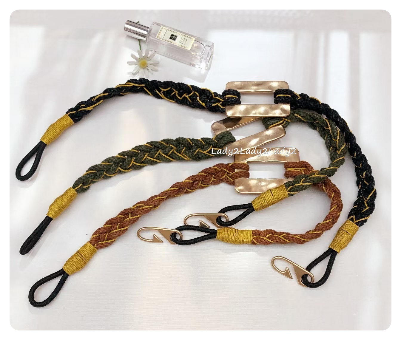 辮子金扣腰帶 AS29