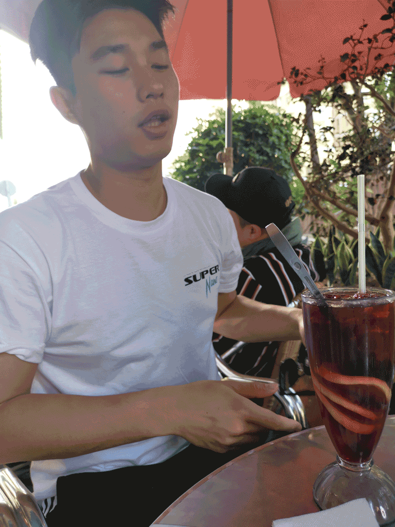 will tam super nano life white t shirt lemon tea
