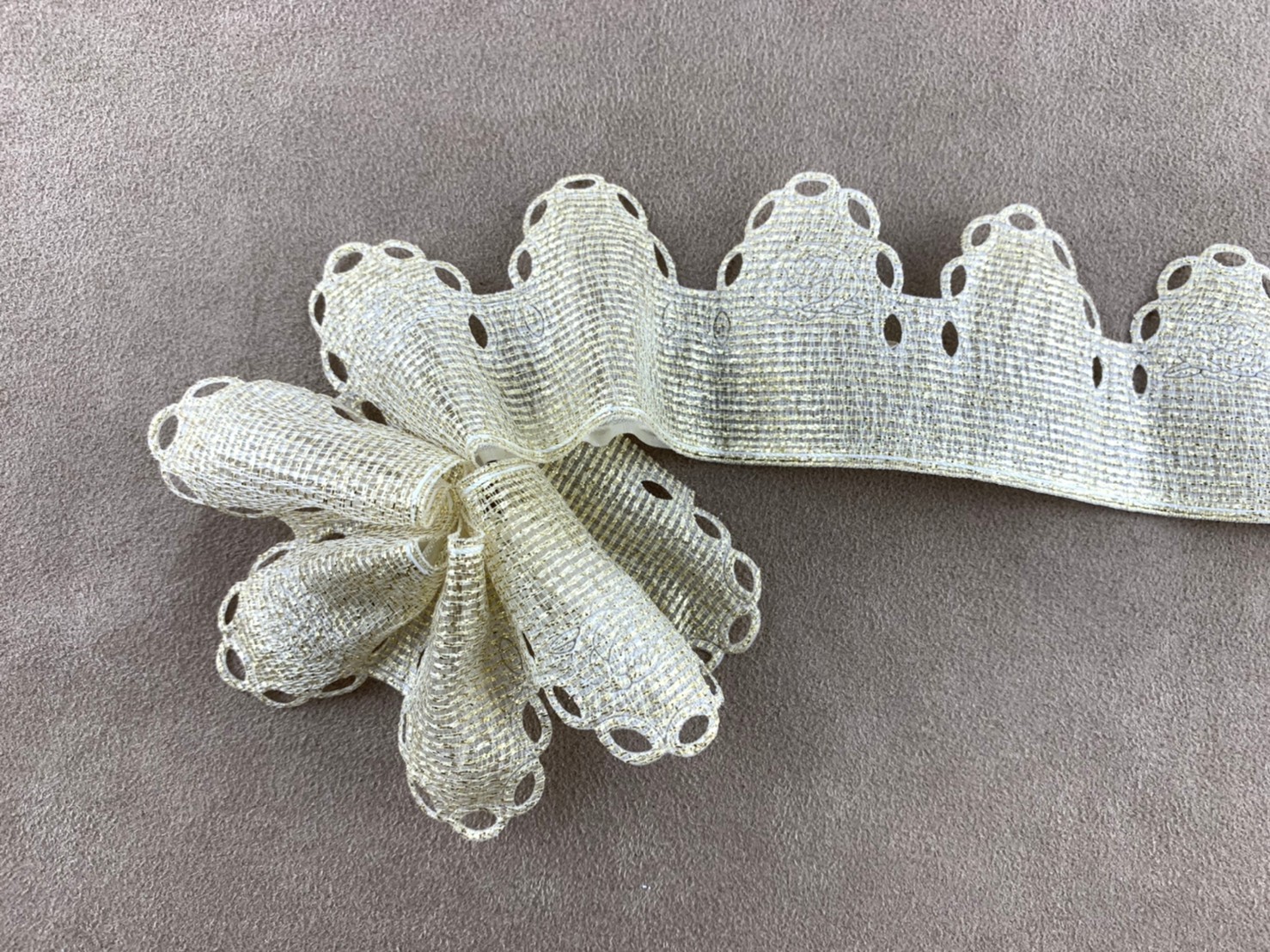 金蔥花邊口袋拉花/50mm