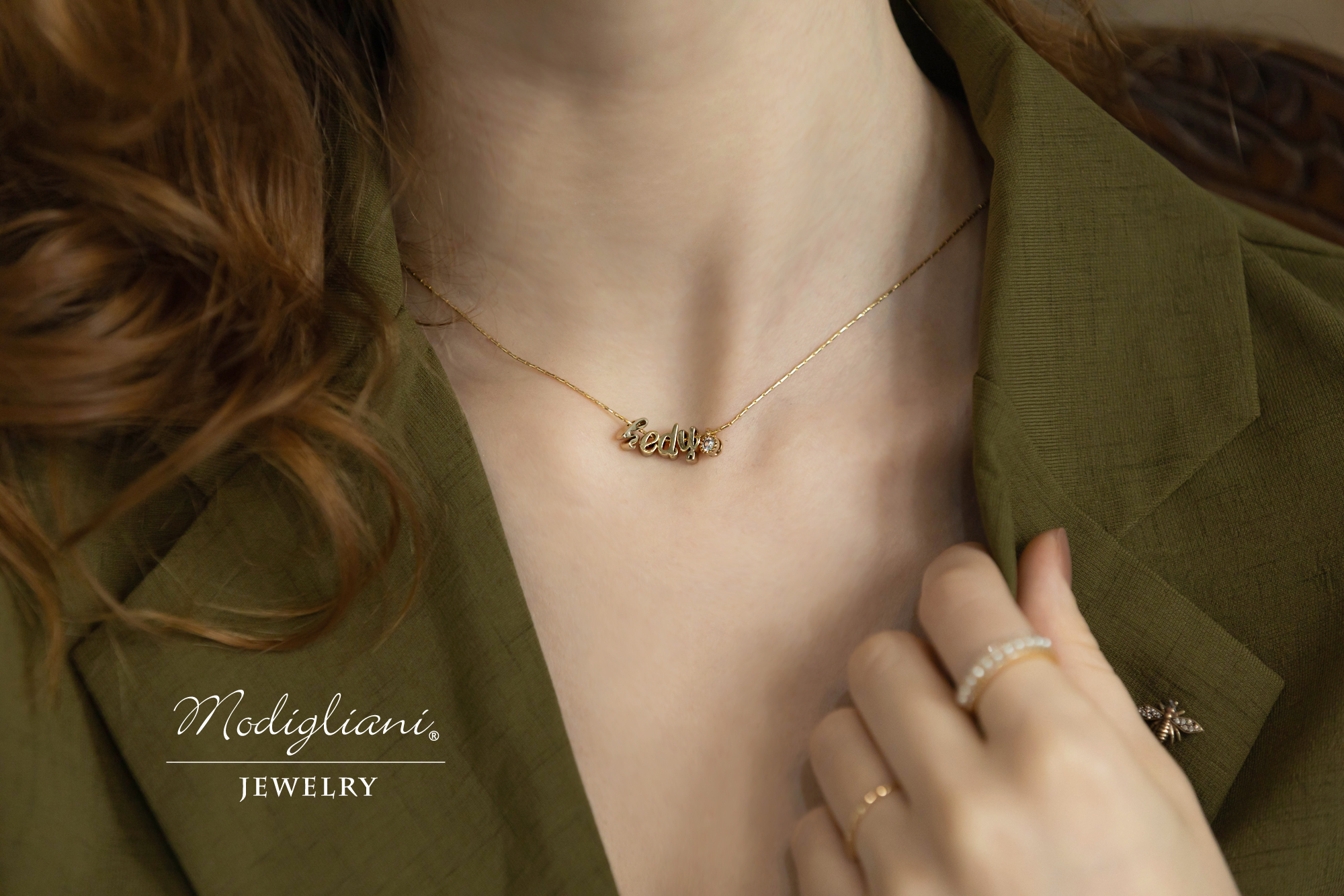 18KGP 英文姓名項鍊