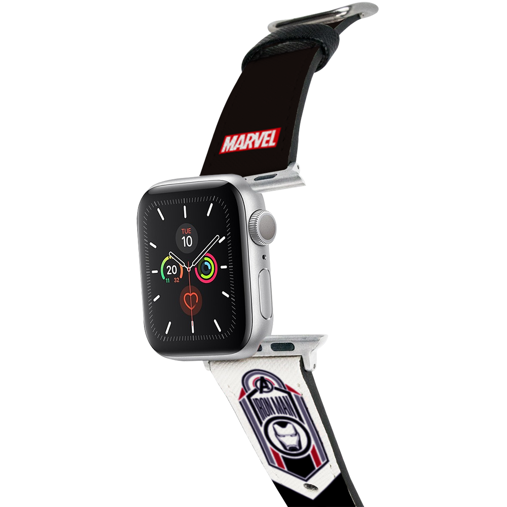 Marvel-Apple Watch錶帶-皮革系列-鋼鐵人 Ironman