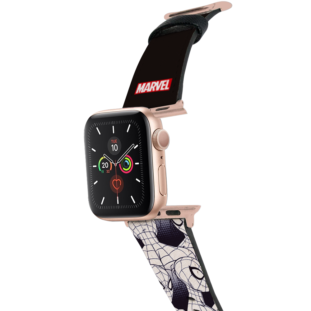 Marvel-Apple Watch錶帶-皮革系列-蜘蛛俠 Spider-man