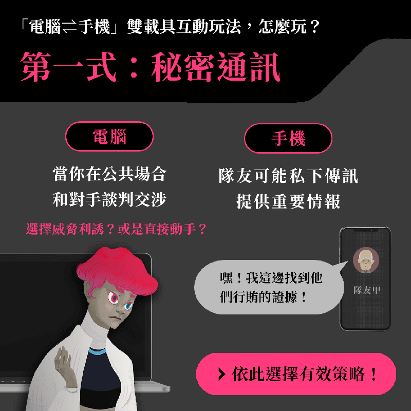 電腦手機雙載具互動玩法，怎麼玩？秘密通訊玩法說明