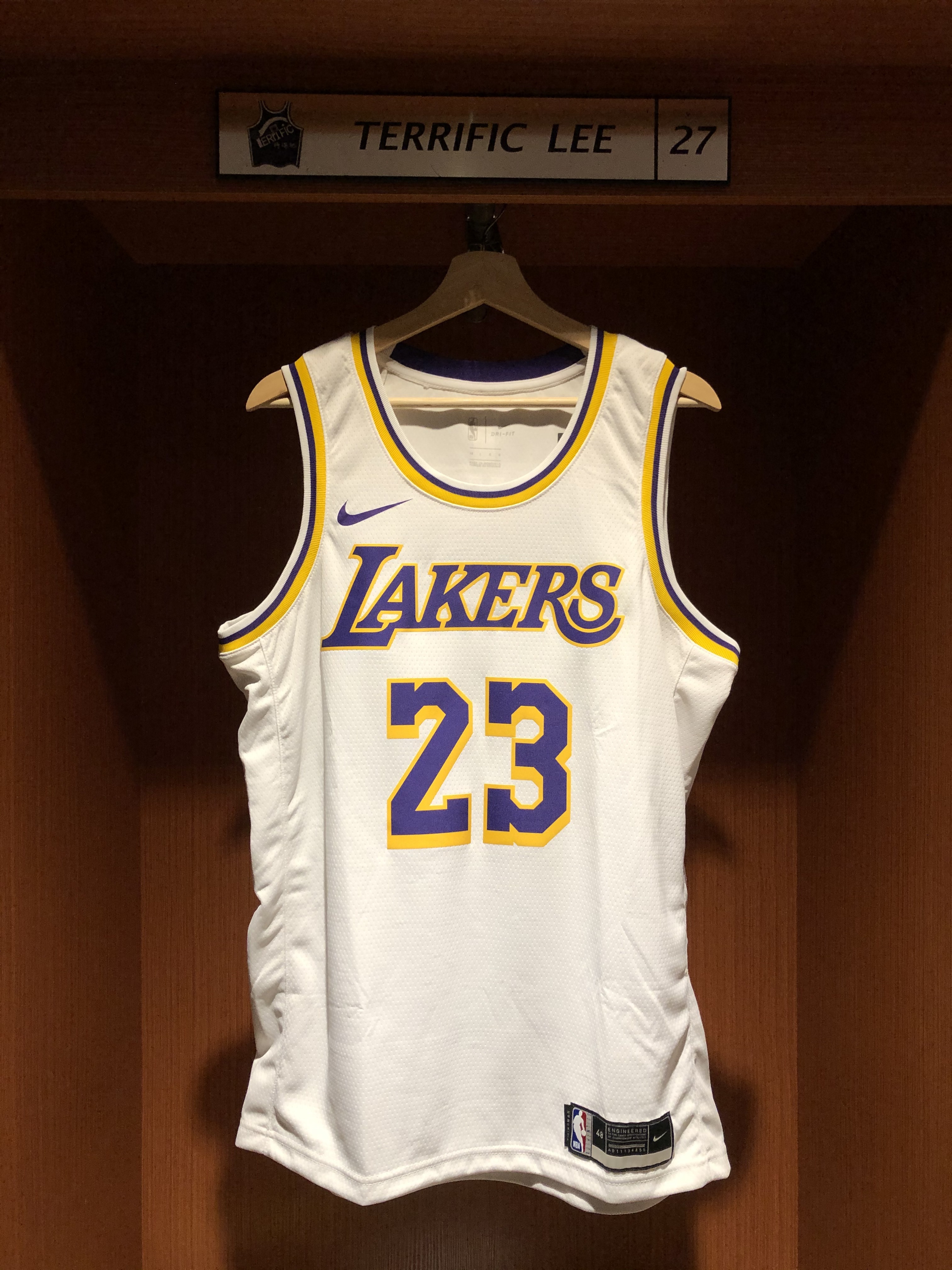 NBA球衣 Lebron James 洛杉磯湖人白 Association Nike Swingman 球迷版 熱轉印 全新