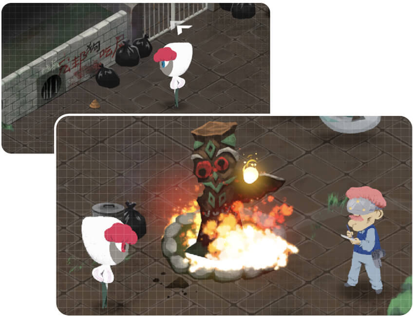 細節滿滿的場景和人物