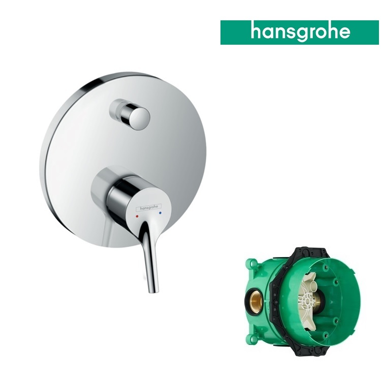 hansgrohe Talis S 72405, -000 + 01800, -180 Single lever bath mixer for concealed installation
