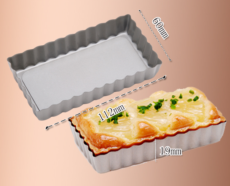 【Unopan Adjustable Rectangular plate】Loose Pie Pan Tart Mould 活动长方形派盘塔模 UN26121