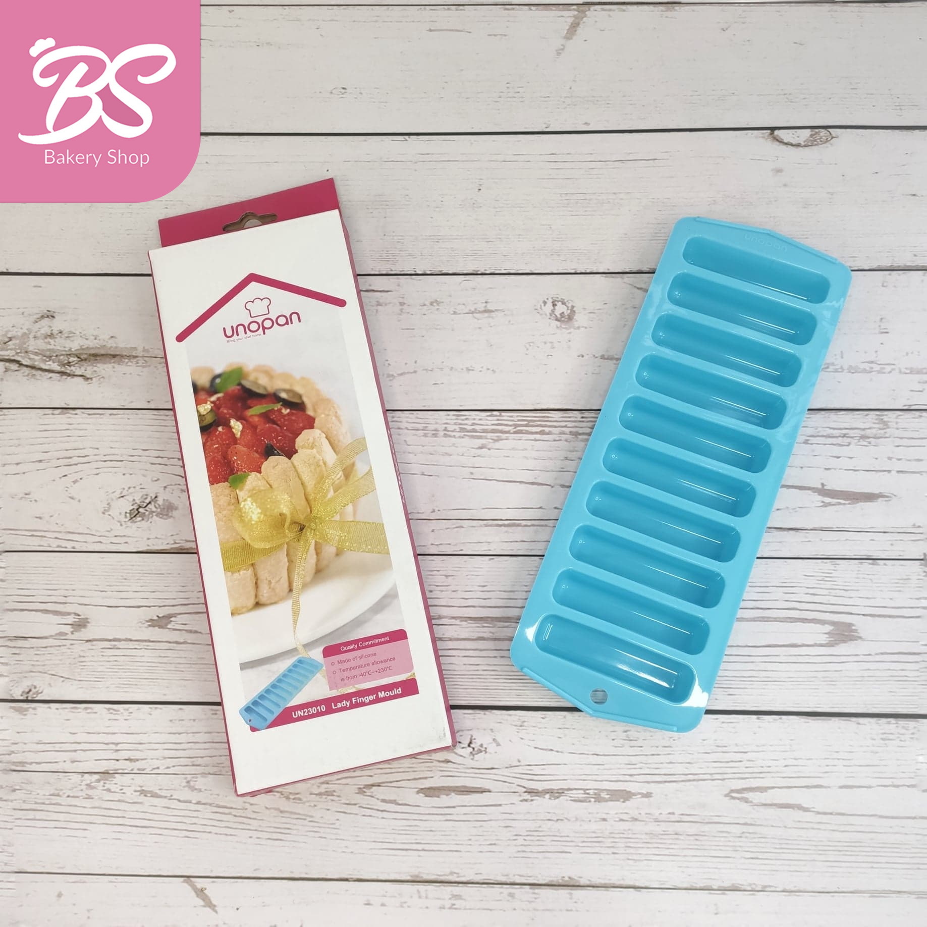 【Unopan Lady Finger Mould】Silicone Mould Tiramisu Thumb Cake 提拉米苏手指饼干模硅胶模 UN23010