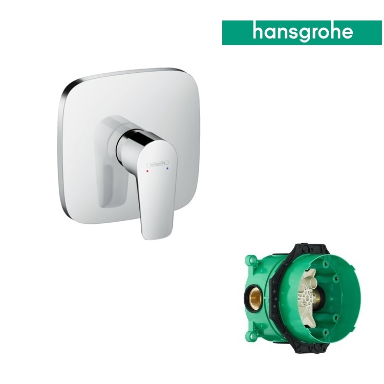 hansgrohe Talis E 71765, -000 + 01800, -180 Single lever shower mixer for concealed installation