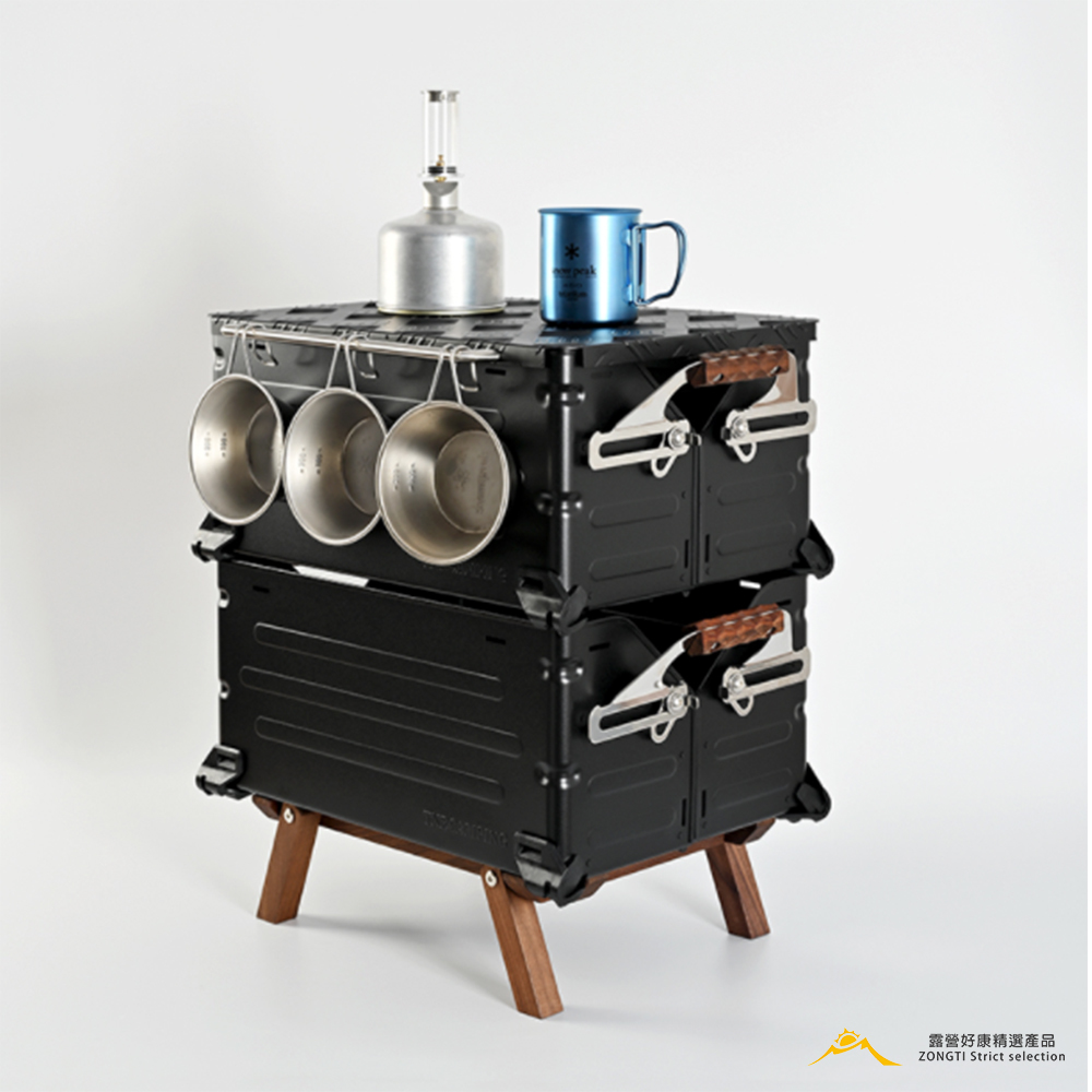 【黑魂版】TNR 鍍鋅鋼板收納置物箱 25L