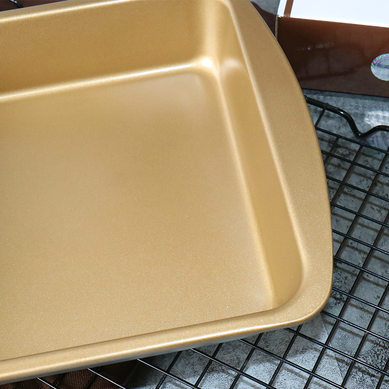 【Unopan Square Pan】Golden Non Stick Brownie Mould  金色不沾方型烤盘 布朗尼模具 UN10003 UN10004