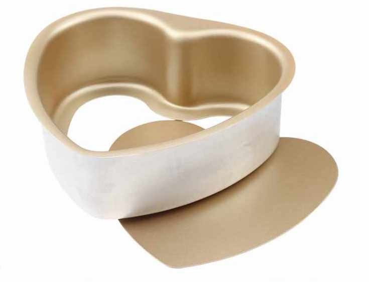 【Unopan 6" 8" Heart Cake Pan-Removable Bottom 6寸8寸心形脱底蛋糕模】Love Shape Loose Cake Tin UN16312