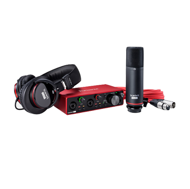 Focusrite Scarlett 2i2 Studio 錄音介面麥克風套組 (3代)