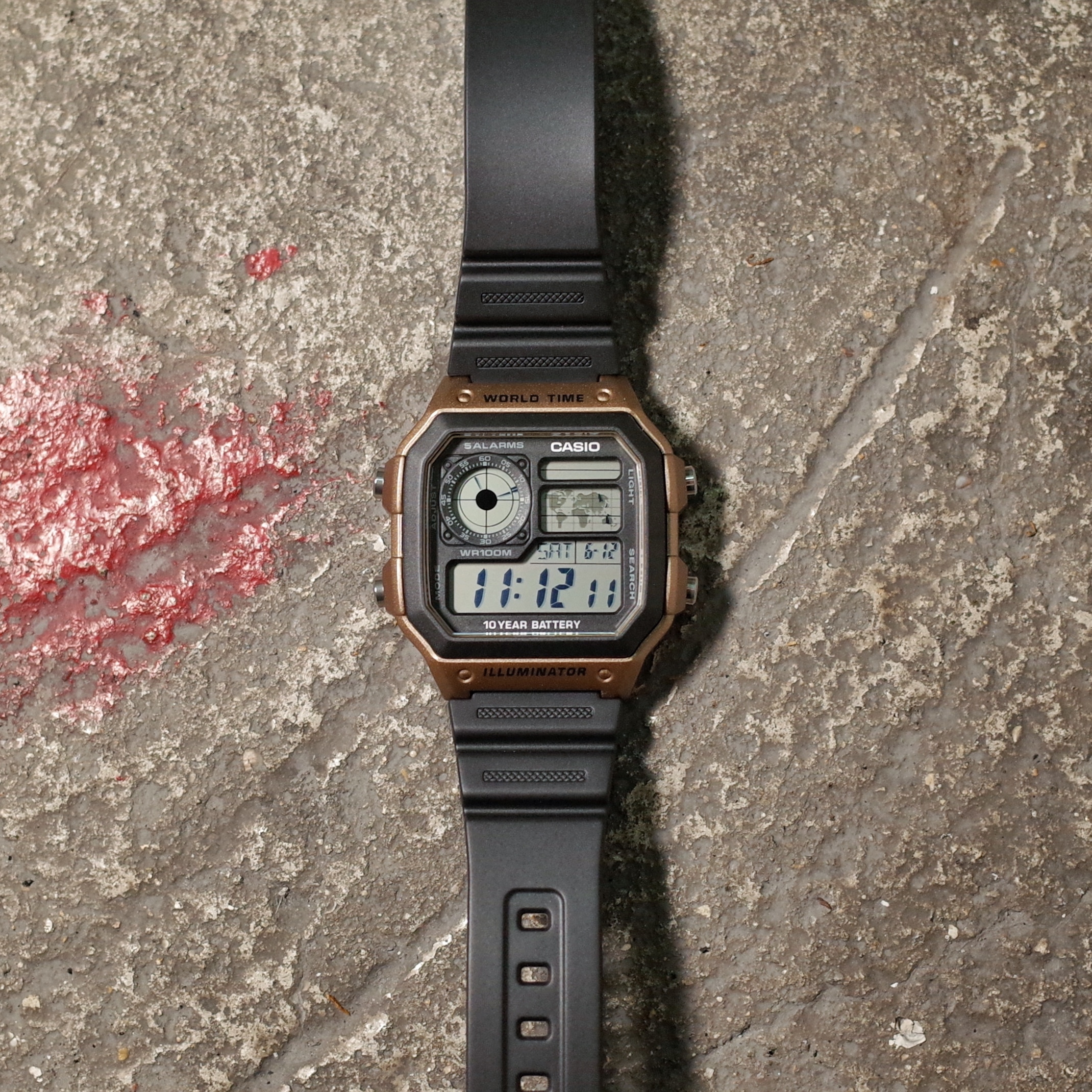 Casio Digital Vintage Watch AE-1200WH-5A