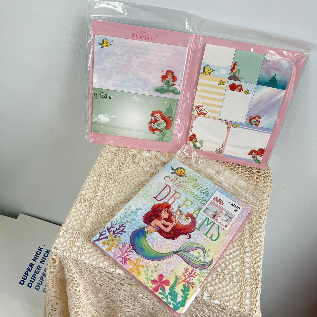 韓國 迪士尼 小美人魚 便條紙組合