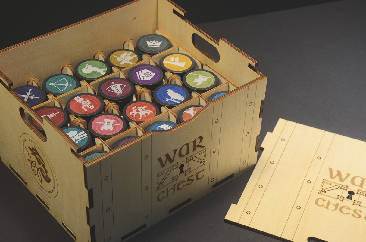 戰爭之匣 War Chest 桌遊收納盒/豪華木箱