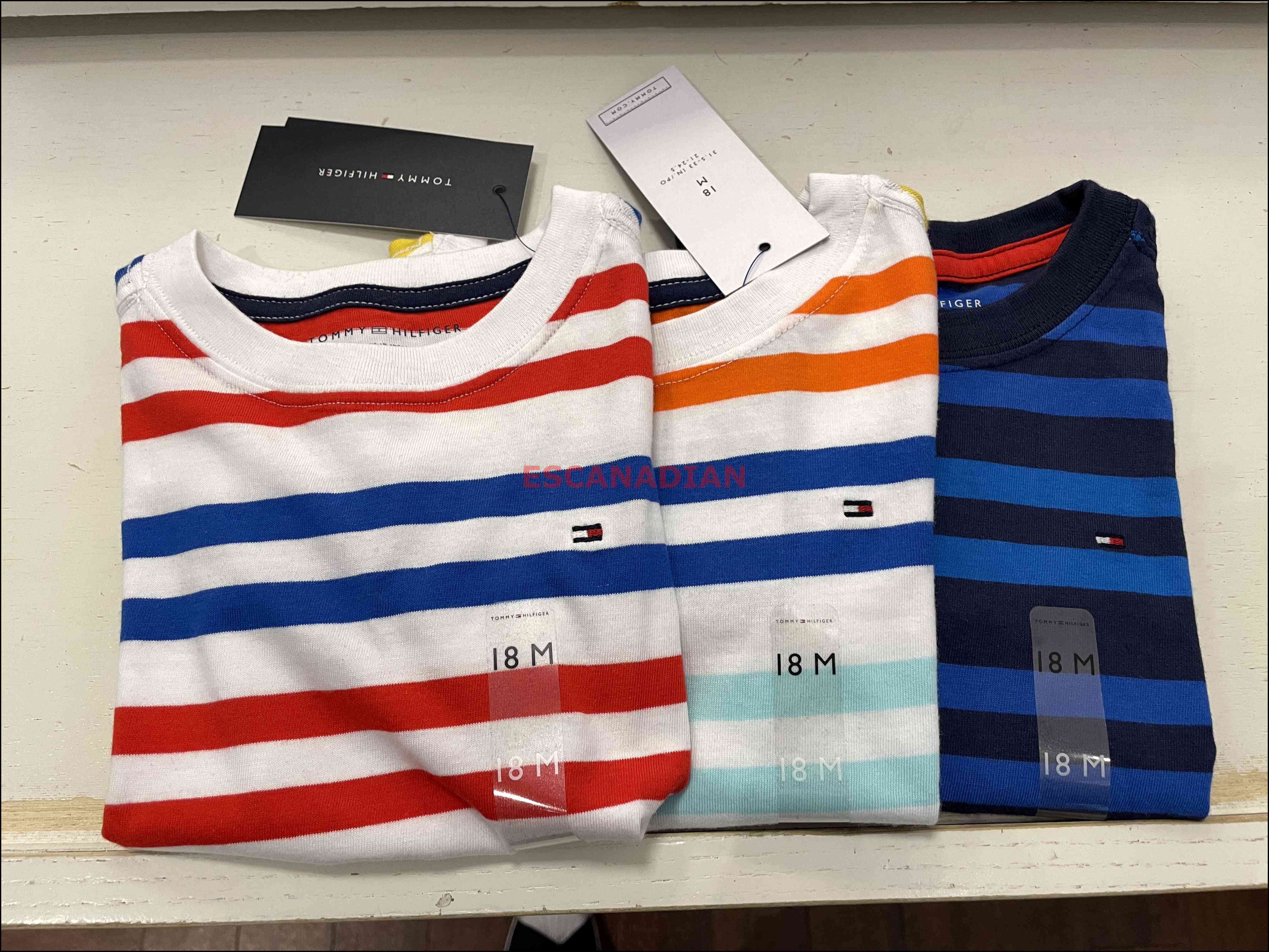 TOMMY 小童/BABY 條紋 短TEE (3色)