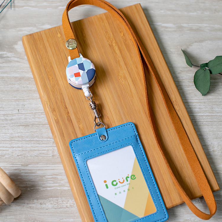 i 好戴 伸縮卡套組-幾何圖形系列 / 藍色大理石