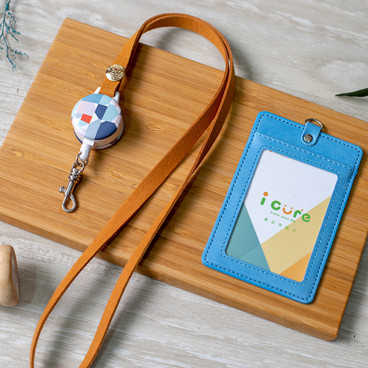 i 好戴 伸縮卡套組-幾何圖形系列 / 藍色大理石