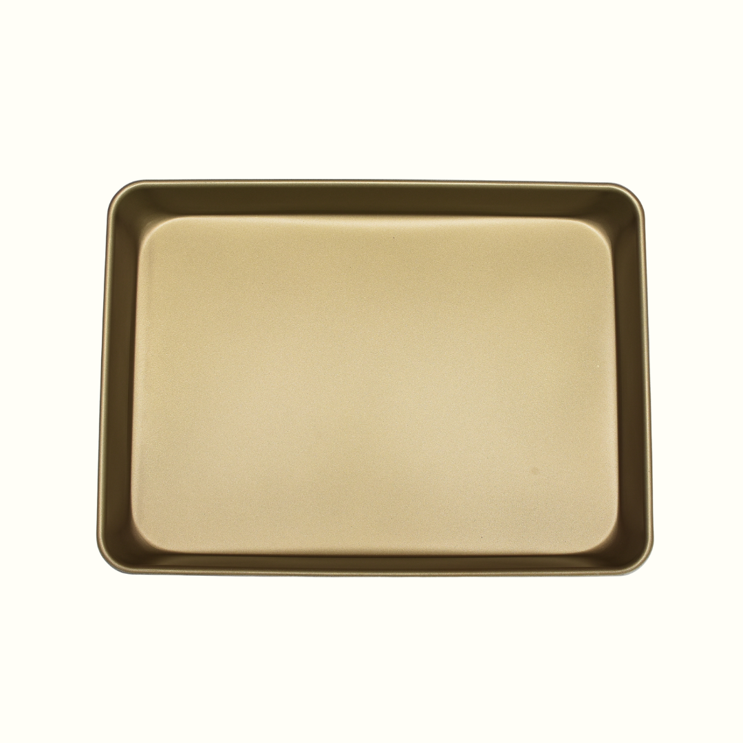 【Unopan Non Stick Rectangular pan】Golden non-stick Baking Tray长方形不沾烤盘 UN10010