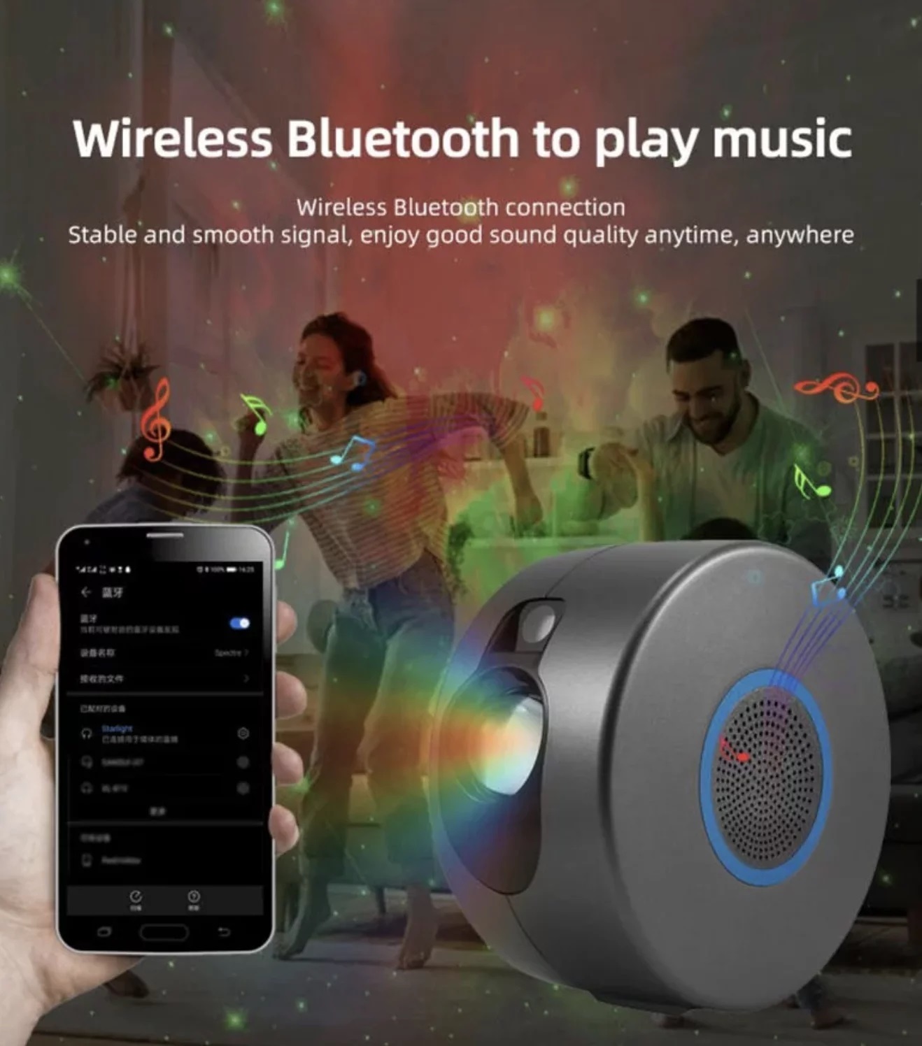 USB星河星空投影燈及靚聲Speaker | Starry Sky Galaxy Projector Light & Speaker【10/19 截單，預計 :10月尾至11月中發貨】