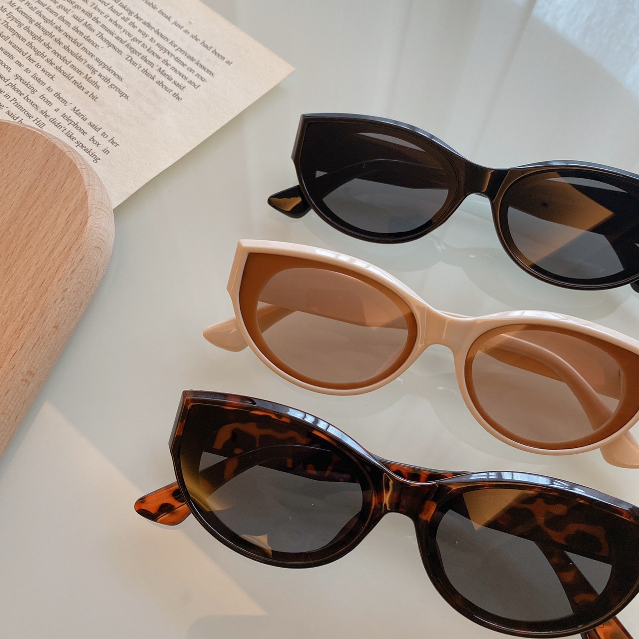 S01613016個性橢圓造型墨鏡/三色