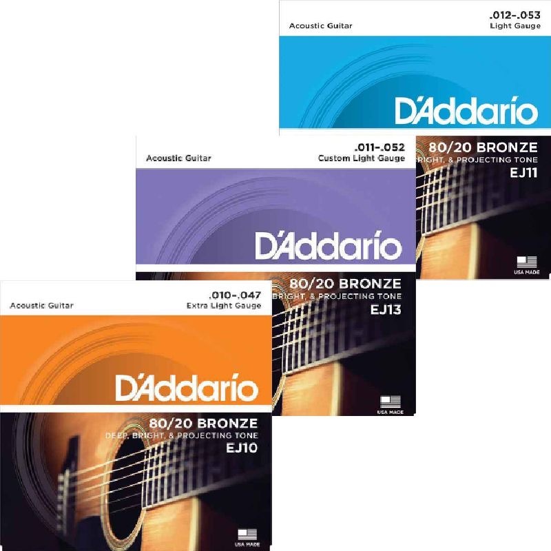 D'Addario Daddario EJ 系列 民謠吉他弦 80/20黃銅合金 — 三峽吉他 / Bass｜YA! 玩音樂