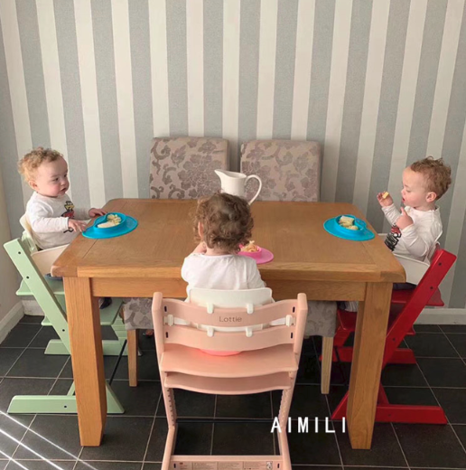 北歐實木兒童成長餐椅