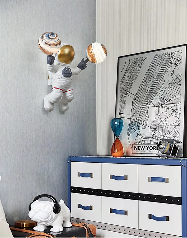 太空人立體牆面燈飾
