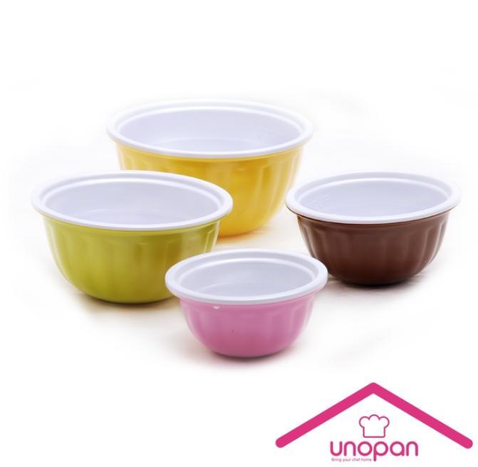 【Unopan Pumpkin bowl】Colourful bowl(4 units per set)   南瓜碗分量碗彩色小碗料理碗4入 UN31001