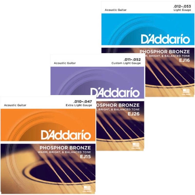 D'Addario Daddario EJ 系列 民謠吉他弦 磷青銅 — 三峽吉他 / Bass｜YA! 玩音樂