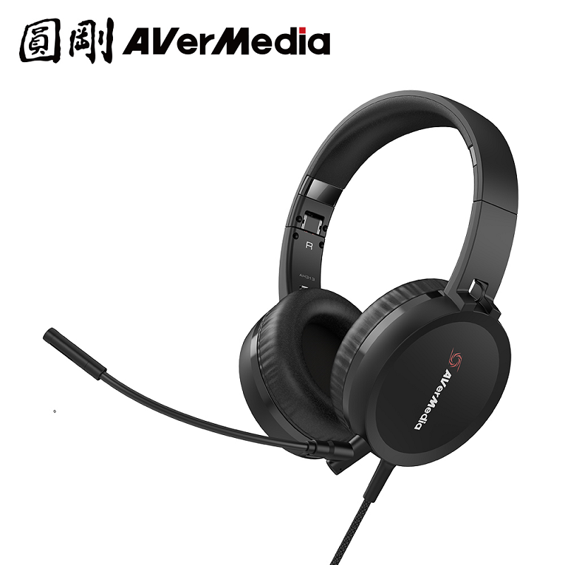 米特3C數位–圓剛 會議耳機麥克風/AH313/黑