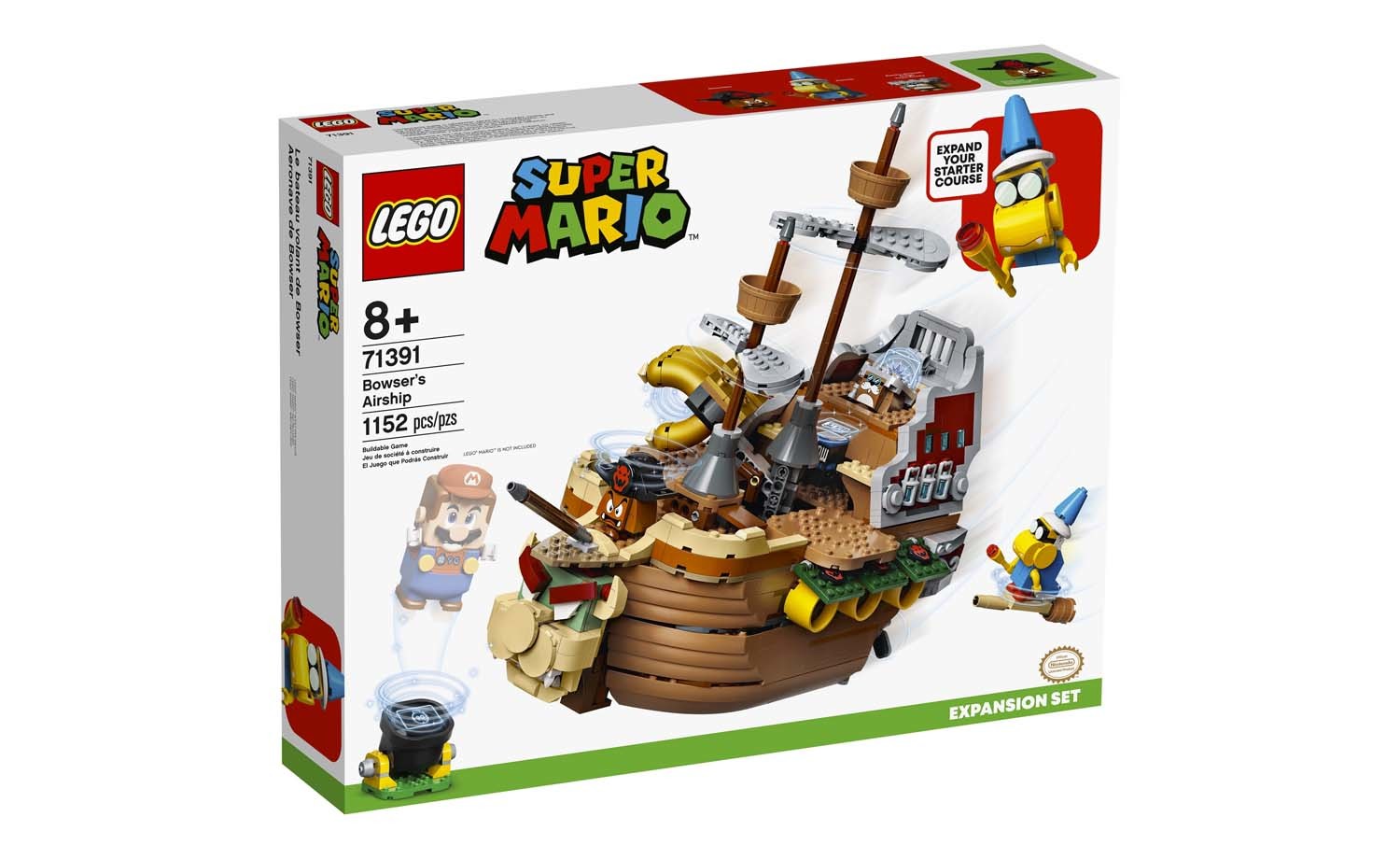 [飛米樂高積木磚賣店] LEGO 71391 Mario-庫巴飛行船