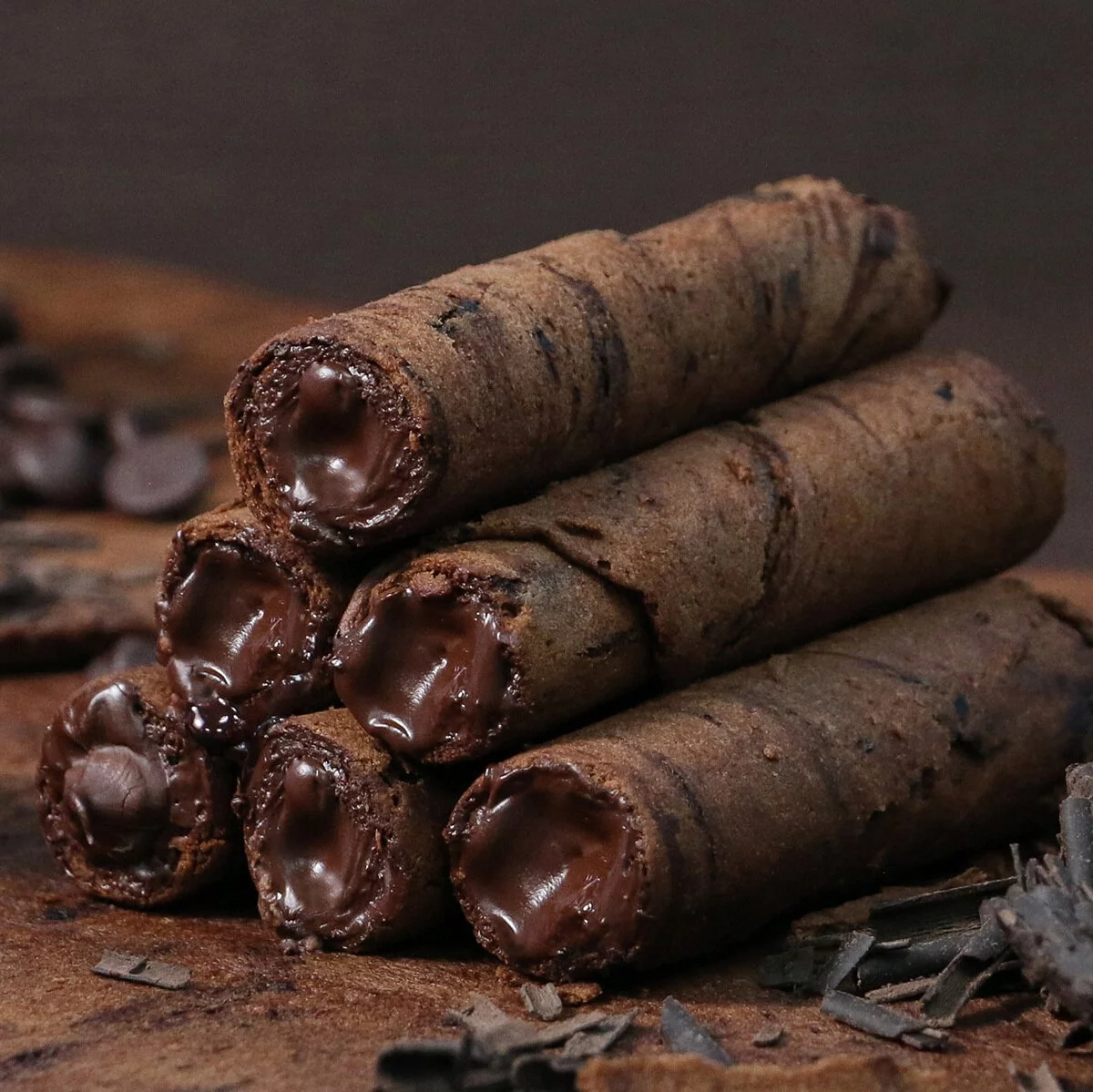 【海邊走走】黑巧克力愛餡蛋捲