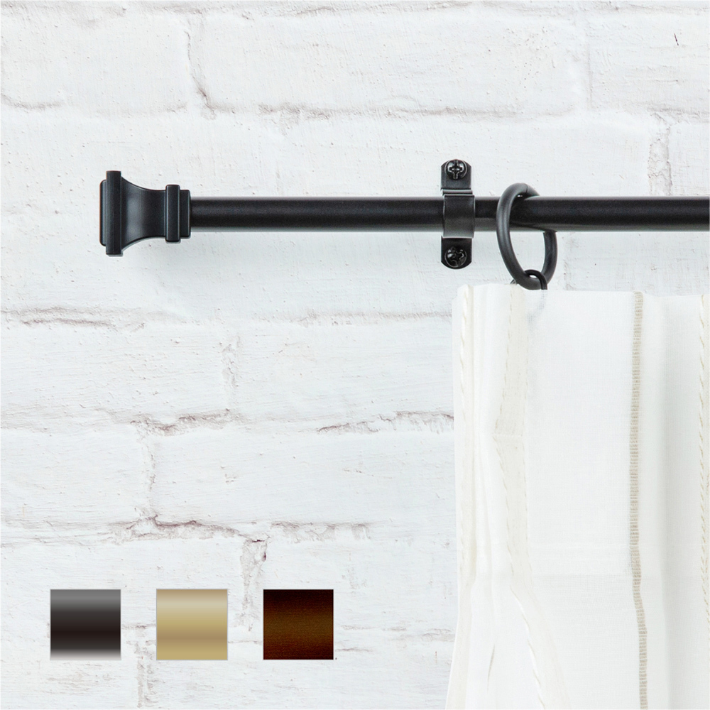 11mm│Café Rod│經典元素│伸縮窗簾桿│3色│2尺寸