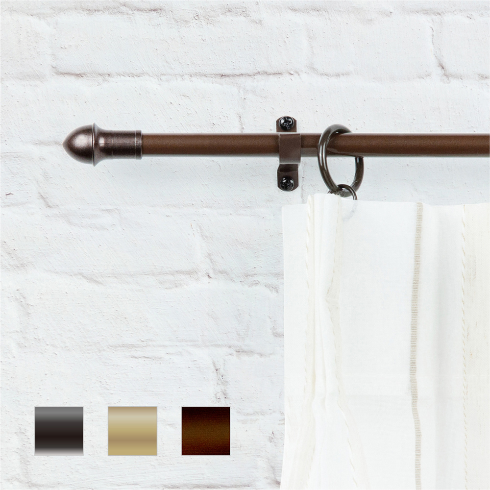 11mm│Café Rod│簡約率性│伸縮窗簾桿│3色│2尺寸