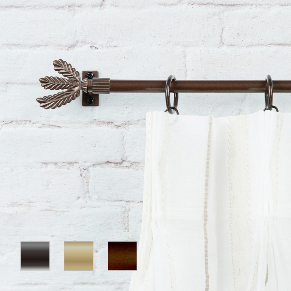 11mm│Café Rod│優雅細致│伸縮窗簾桿架│3色│2尺寸