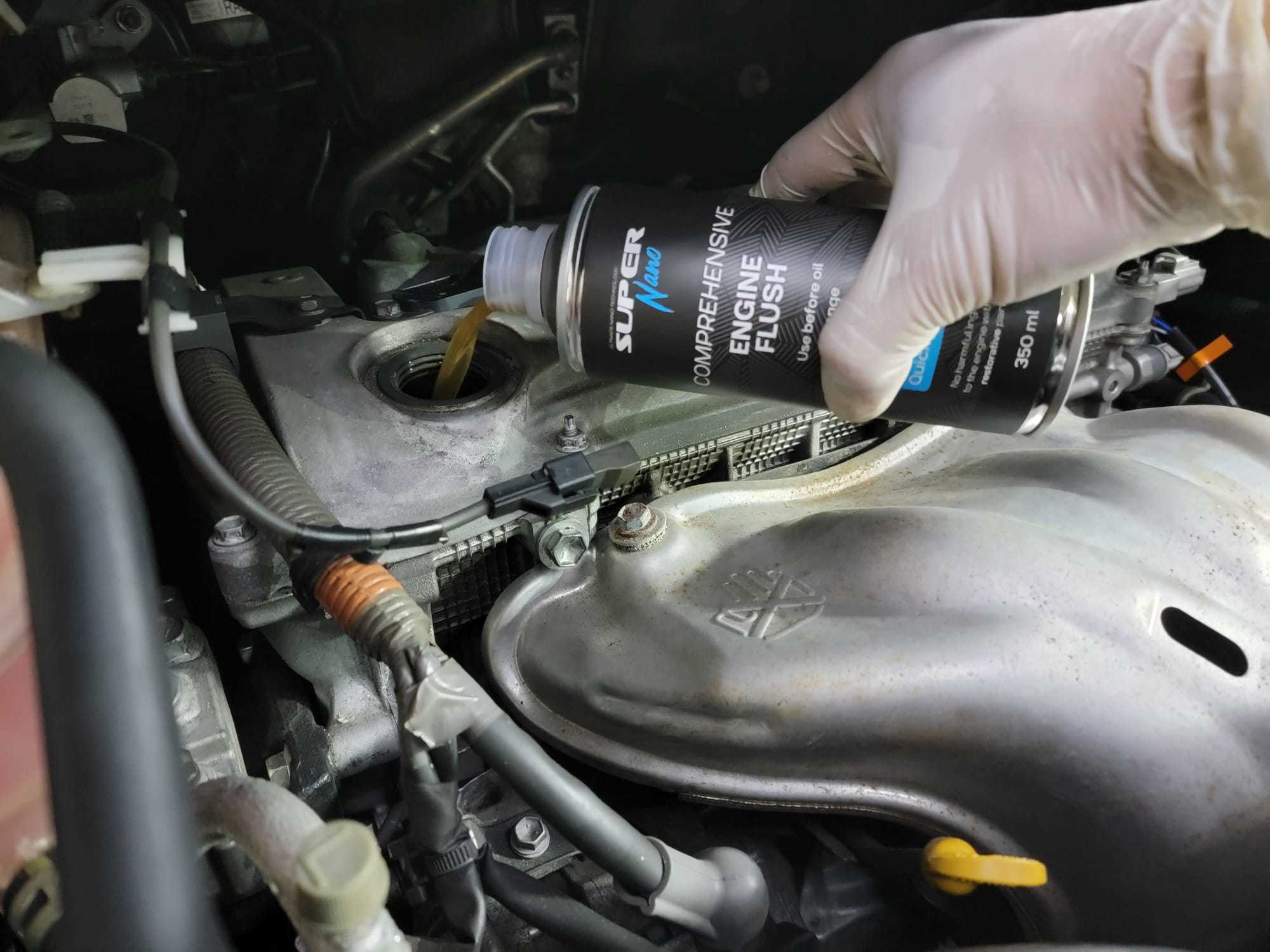 浚車汽車 豐田大霸王 estima toyota previa silver 灰色 Super Nano engine flush 深層引擎清洗劑