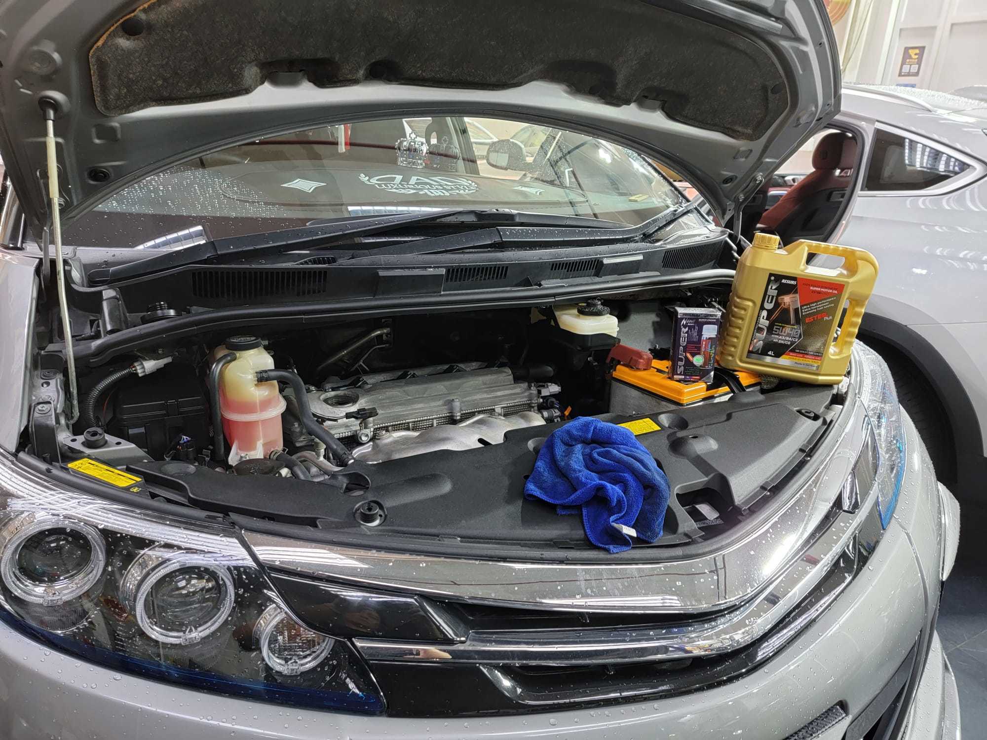 浚車汽車 豐田大霸王 estima toyota previa silver 灰色 Super Nano 引擎修復劑 換油