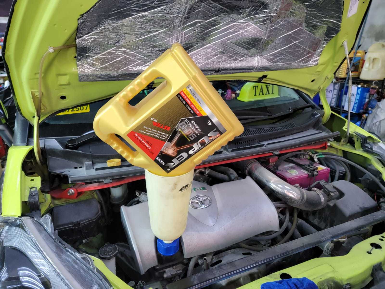 豐田 Toyota sienta super nano ESTER Plus 5w40 換油 偈油 汽車保養 浚車汽車