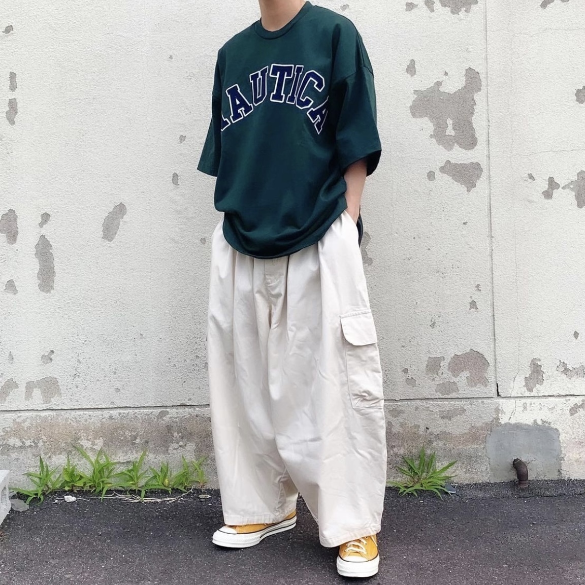 現貨┃日線 NAUTICA  Arch Logo OVERSIZE Tee 長谷川昭雄 短T