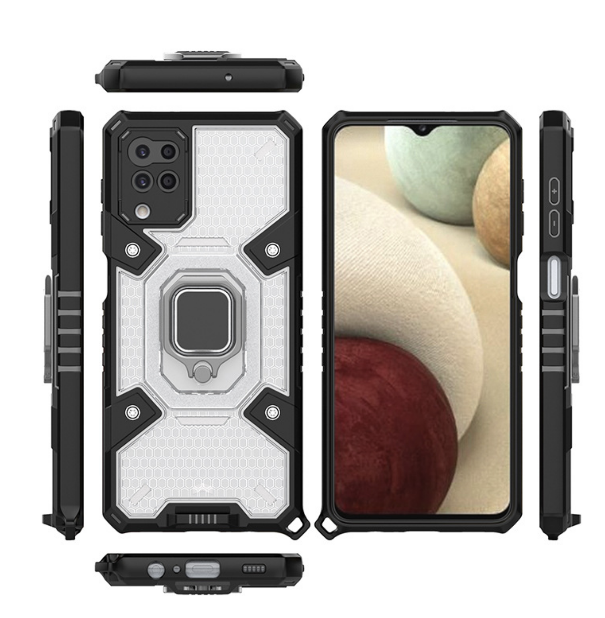 三星 蜂窩散熱防摔殼 【附帶支架，蜂窩紋散熱設計】