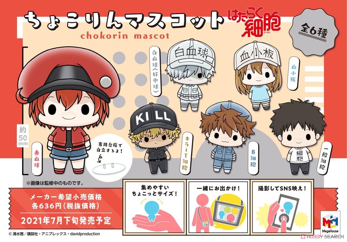 MegaHouse 代理版 盒玩 CHOKORIN 工作細胞 Q版角色 (隨機出貨)