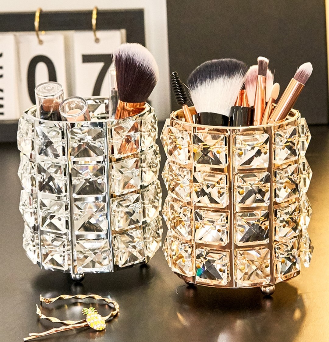 歐式奢華化妝品收納筒