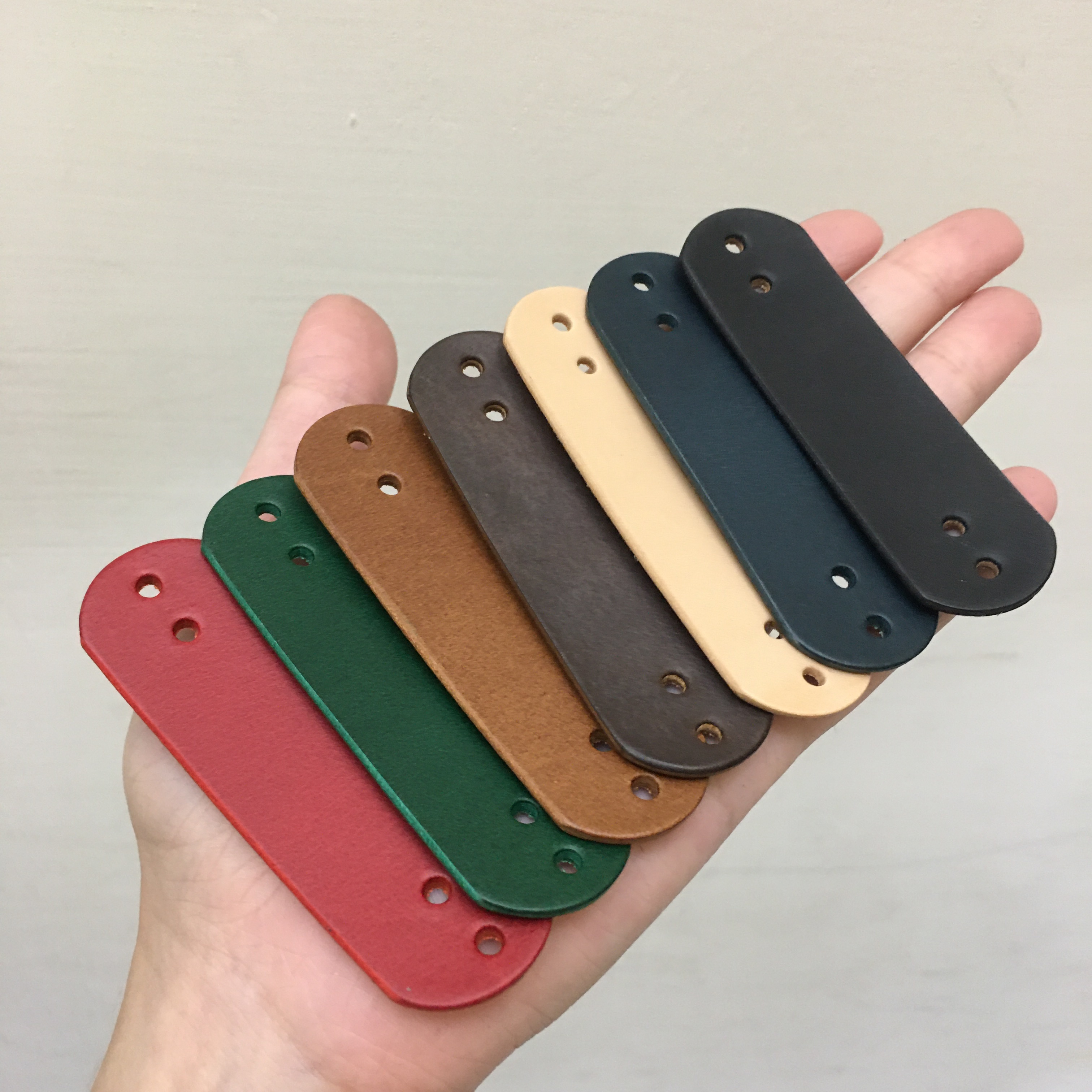 7.7公分長形皮革標 M.Seed