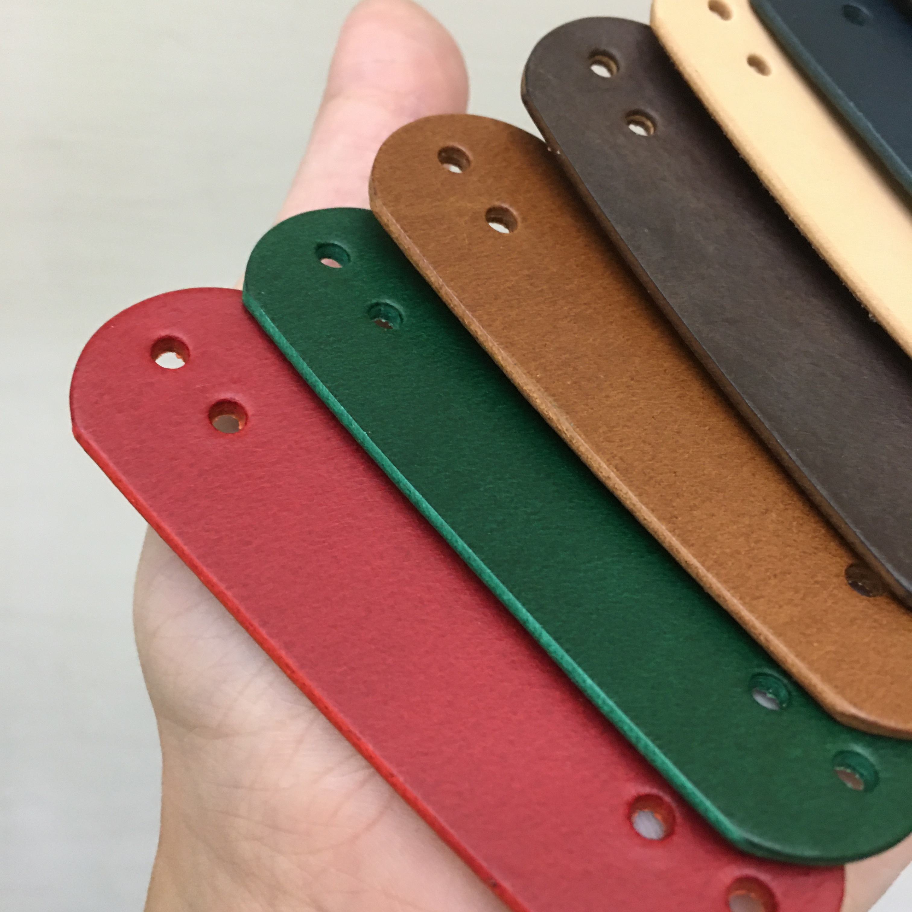 7.7公分長形皮革標 M.Seed