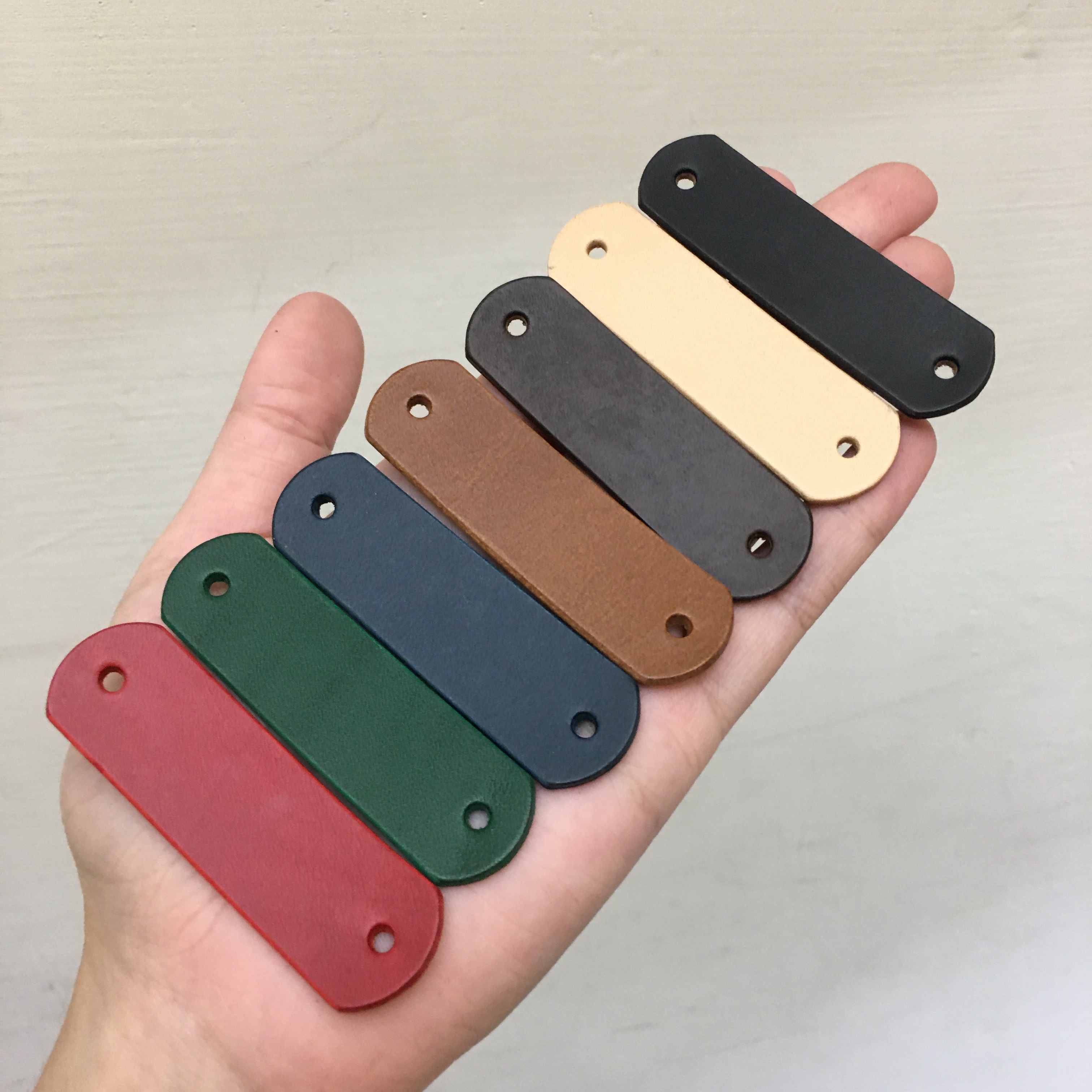 6公分長形皮革標 M.Seed