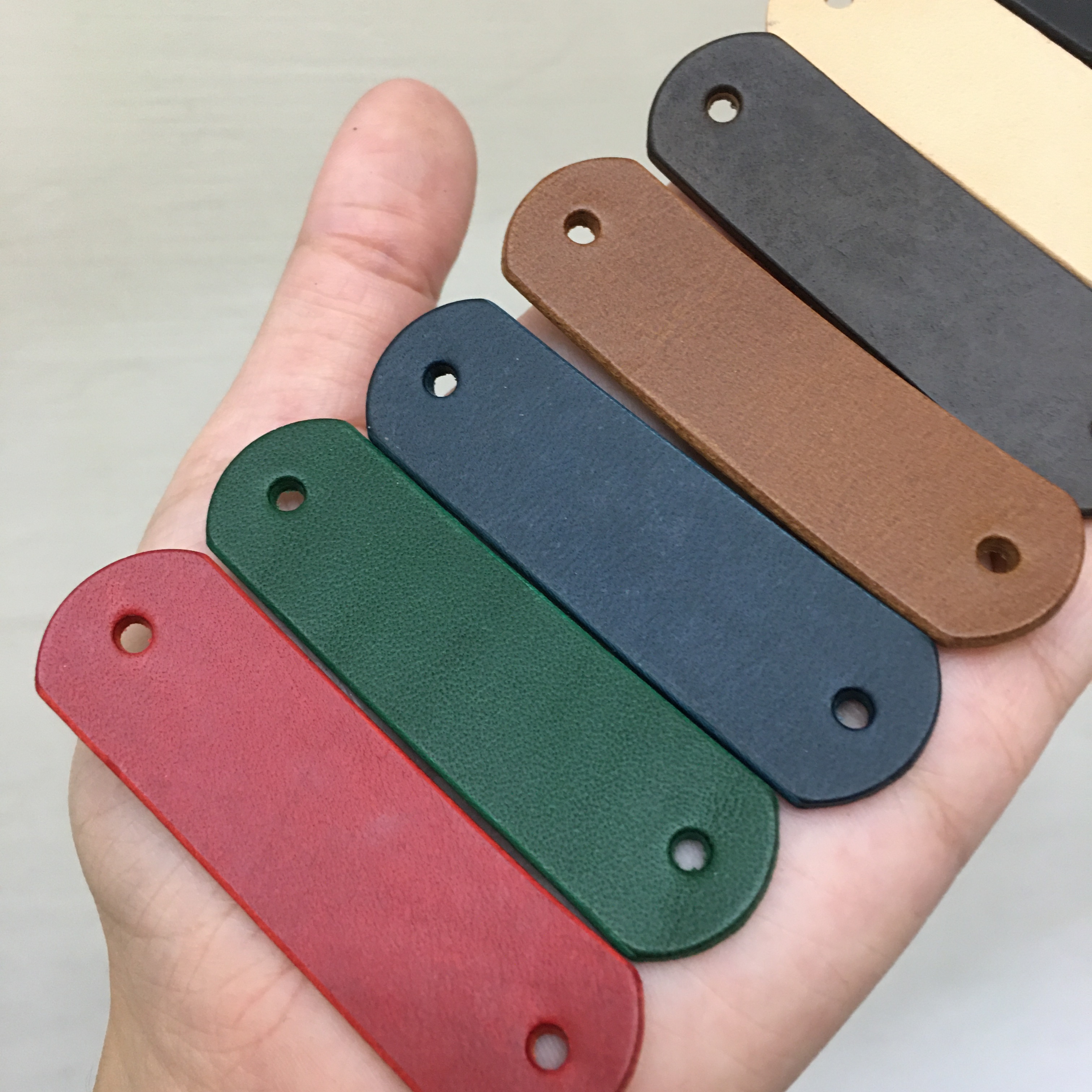 6公分長形皮革標 M.Seed