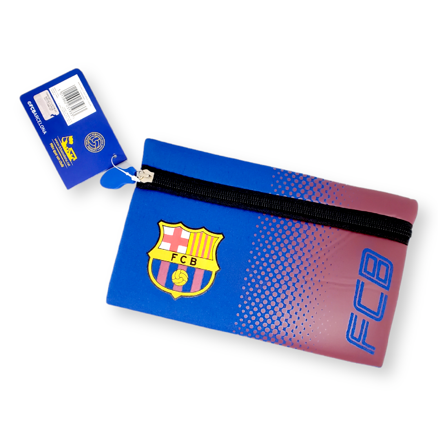 巴塞隆拿藍紅波點精美筆袋